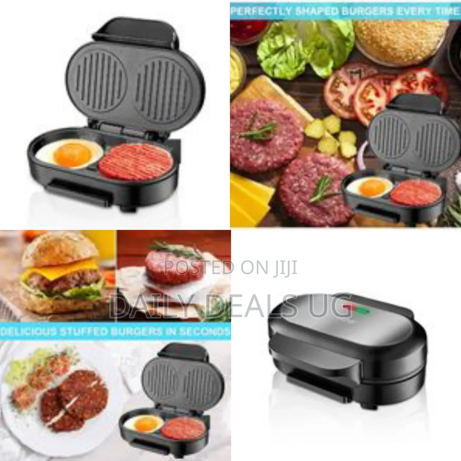 Raf Electric Double Round Breakfast Machine, Electric Egg Hamburger