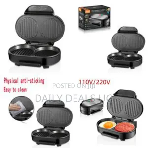 Raf Electric Double Round Breakfast Machine, Electric Egg Hamburger