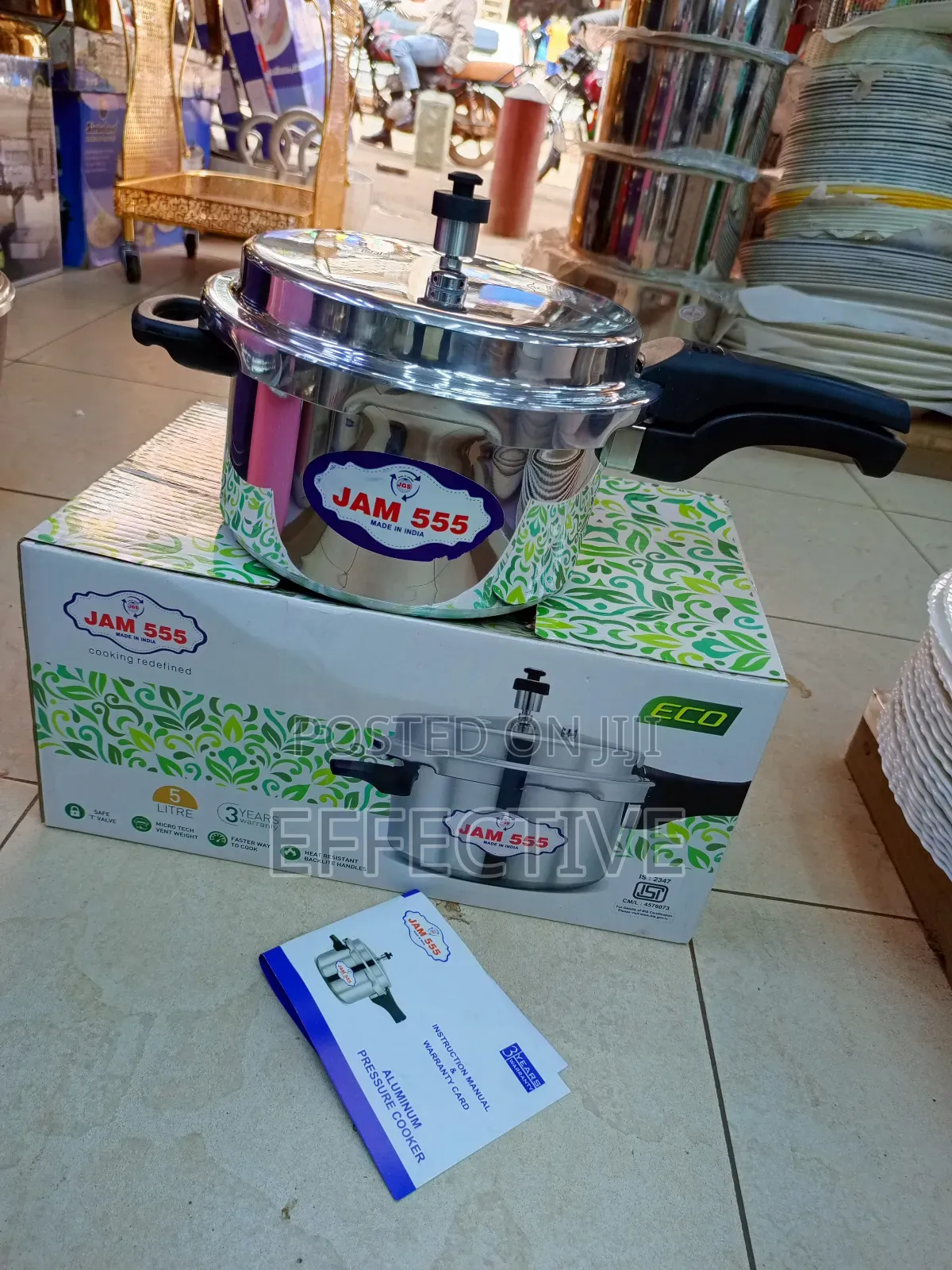 5-Liter Indian Pilot Pressure Cooker
