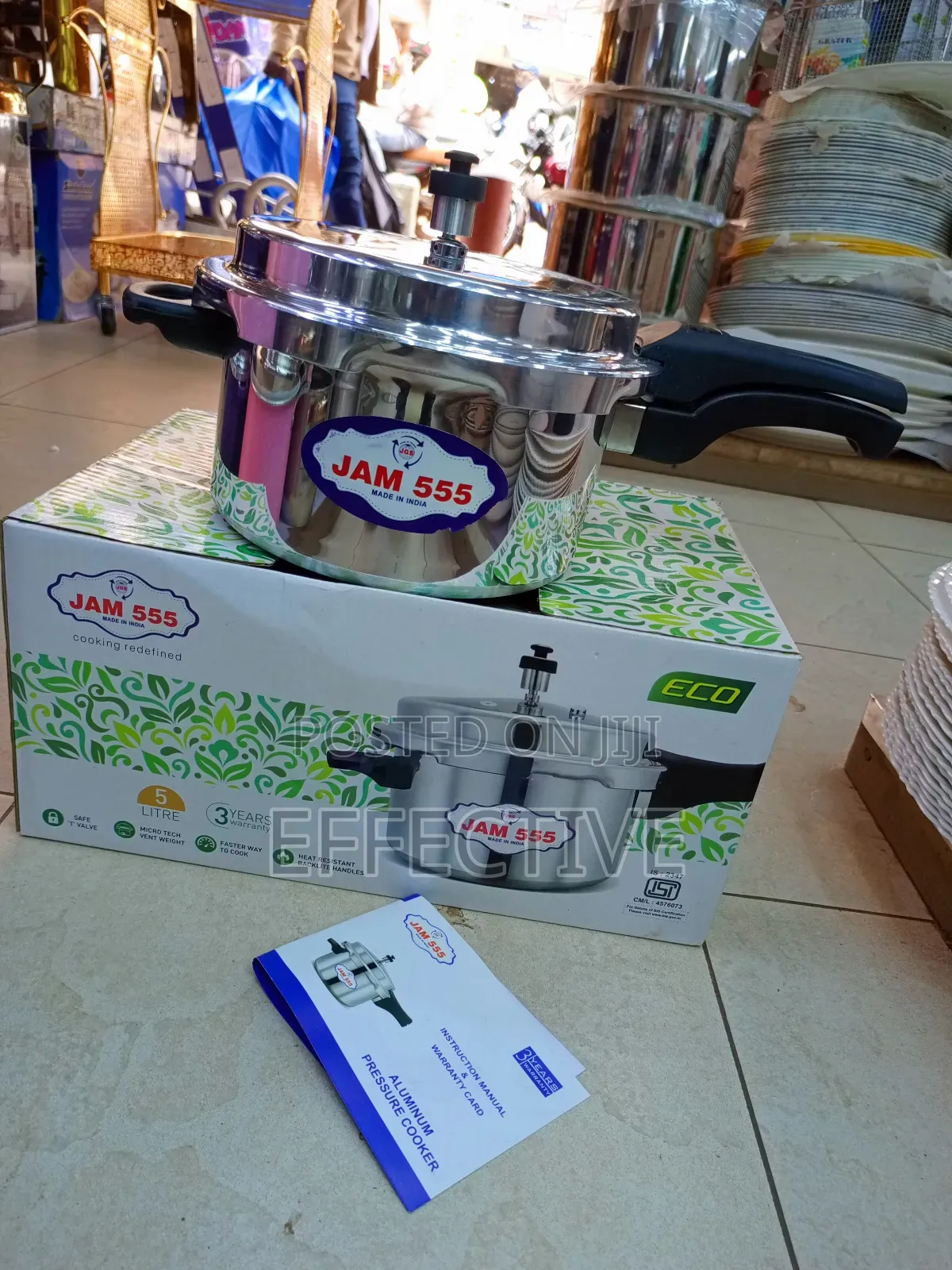 5-Liter Indian Pilot Pressure Cooker