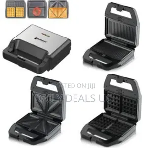 Hoffmans 3 in 1 Waffle Maker Sandwich Machine Barbecue Electric Baking