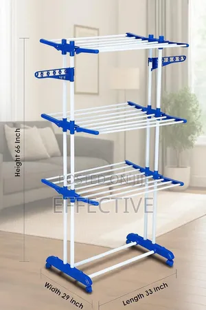 Foldable, Multi-Tiered Clothes Drying Rack,