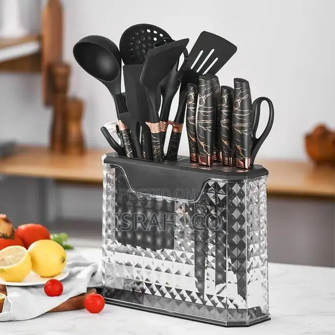 Utensil and Knife Block Set (16 PCS