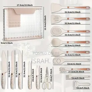 Utensil and Knife Block Set (16 PCS