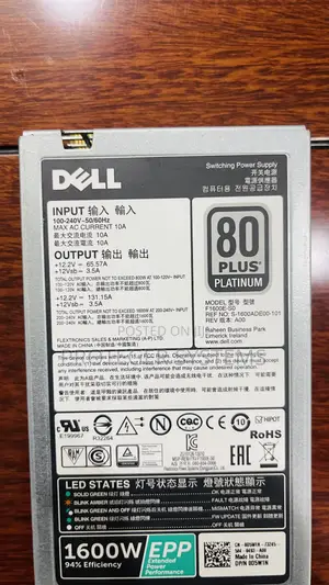 Dell Poweredge Emc 1600w Power Supply