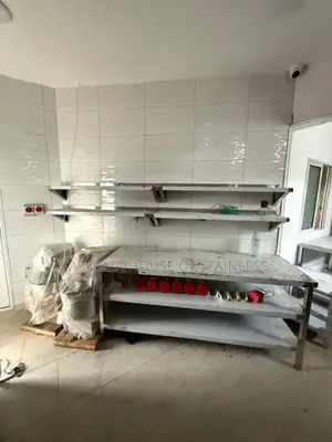 Stainless Working Table With Shelves