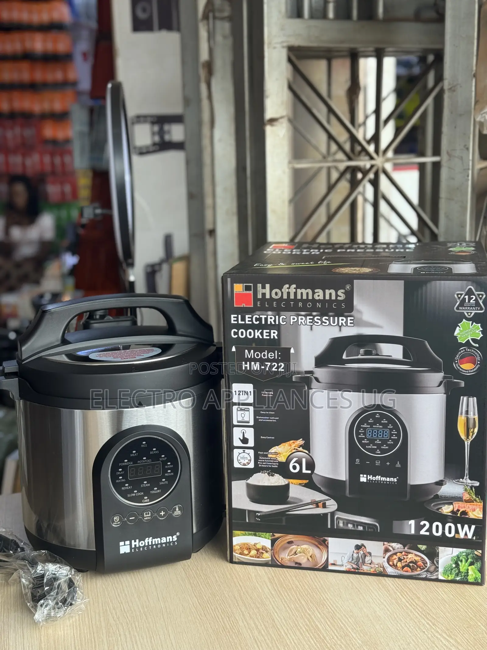 Hoffmans Electric Pressure Cooker, Model Hm-722.