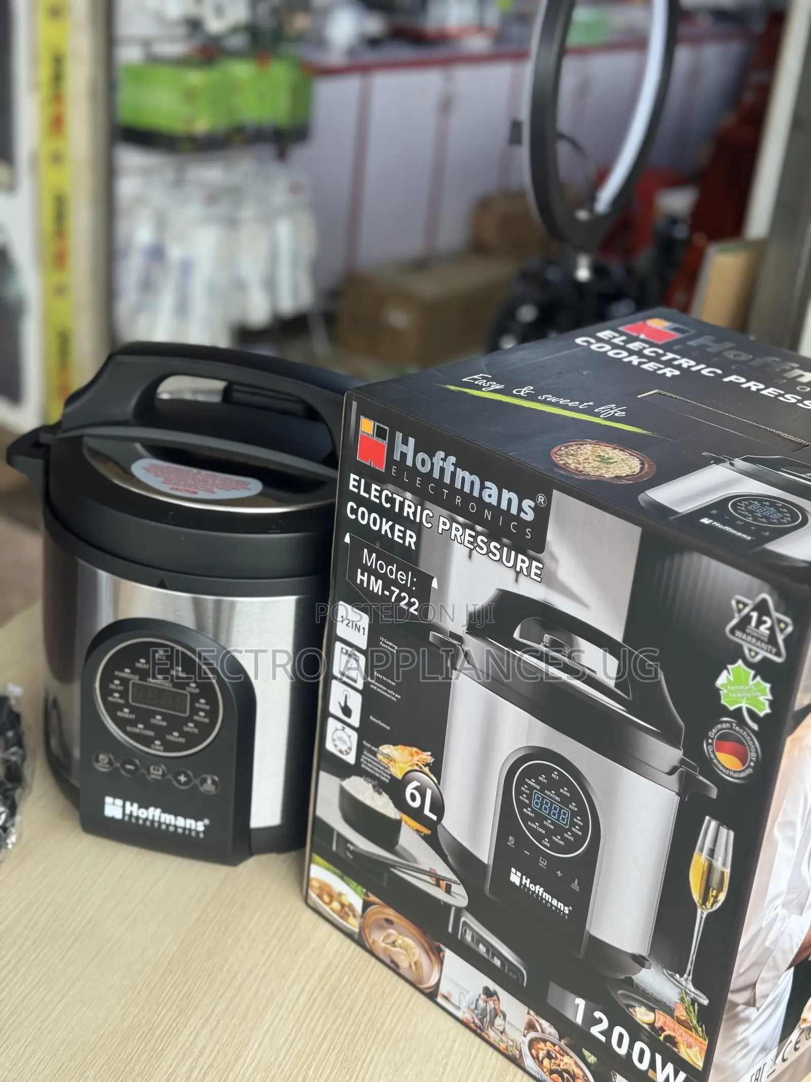 Hoffmans Electric Pressure Cooker, Model Hm-722.