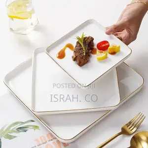 3pc Creative Western Food Ceramic Dinner Plate