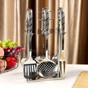 7 Piece Stainless Steel Hollow Handle Cooking Tools Set