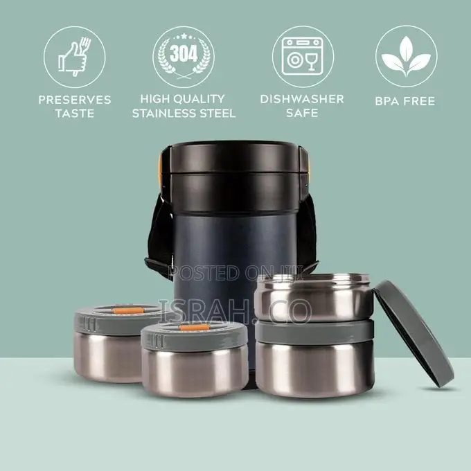 Home Puff Double Wall Vacuum Insulated Stainless Office Lunch Box