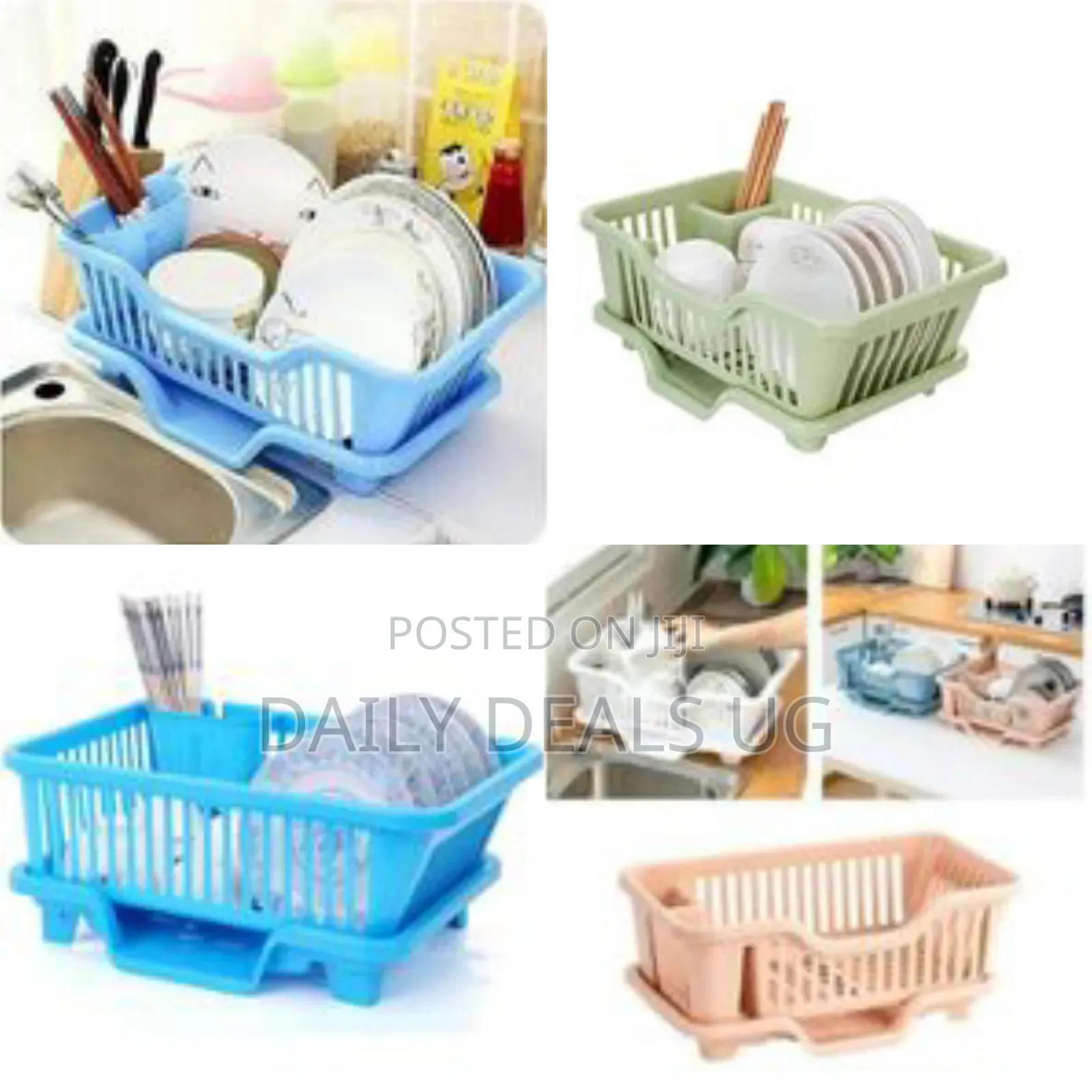 Sink Side Dish Kitchen Drying Rack Drainer Board Dish Holder and Tray