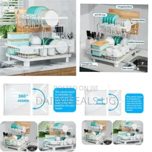 2 Tier Dish Racks for Kitchen Counter Dish Drainer