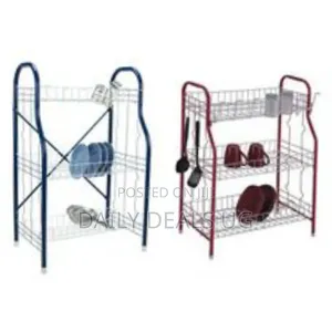 3 Tier Stainless Steel Cups Plate Drying Dish Draining Storage Rack