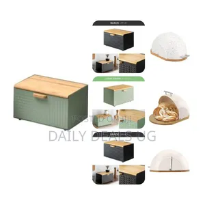 Rectangle Cake Bread Box, Bread Storage Case Container Spice Rack