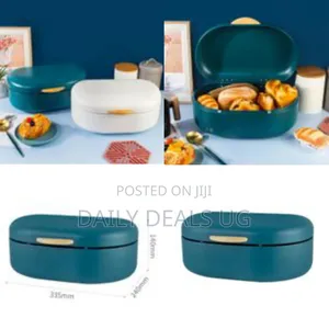 Metal Bread Box for Kitchen Counter Worktop, Multifunctional Bread Bin