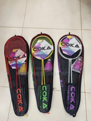 Badminton Racket Coke With Shuttle 3 Pics Inside Original Material