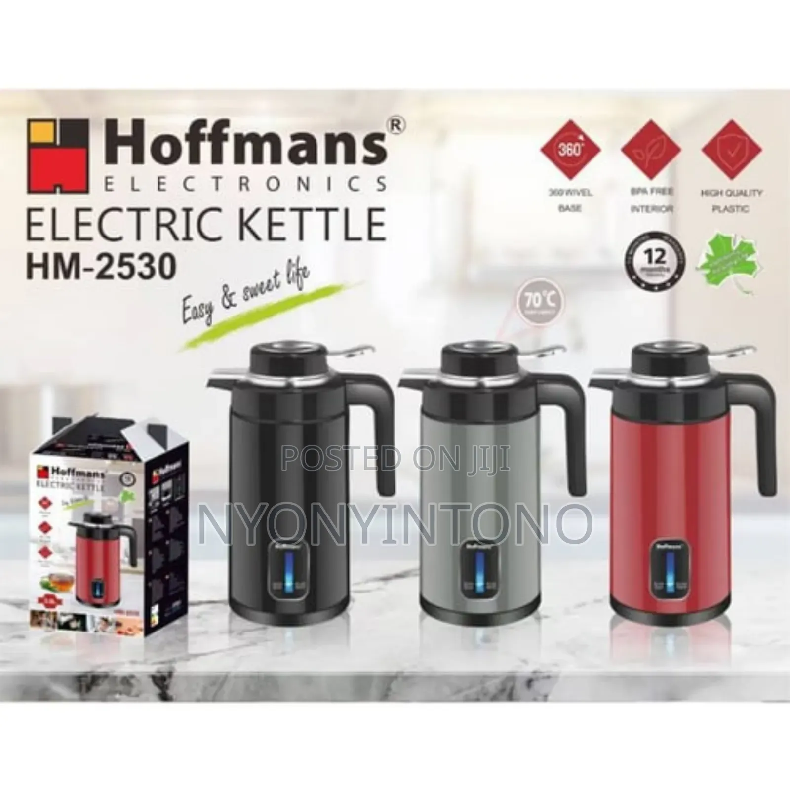2 in 1 Hoffmans 3l Automatic Cordless Water Kettle and Flask