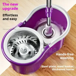 360° Spin With Wheels Bucket, Adjustable Mopper