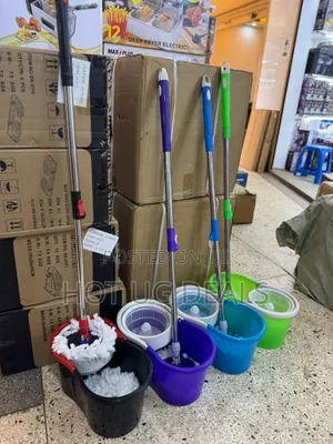 360° Spin With Wheels Bucket, Adjustable Mopper