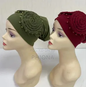 Womens Flowered Head Turban