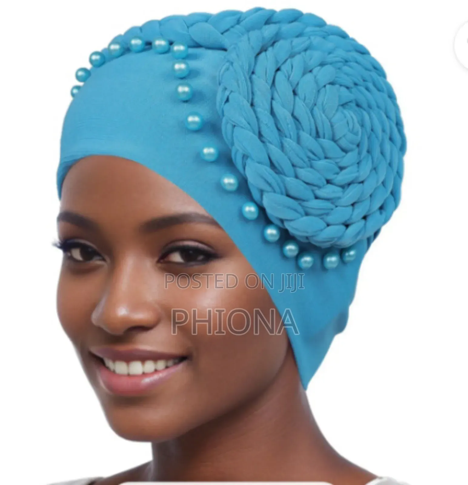 Womens Flowered Head Turban