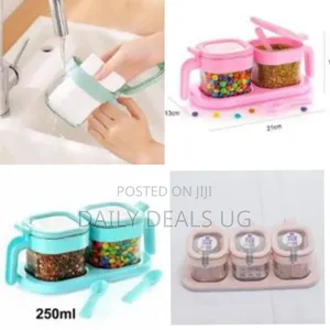 Multipurpose Plastic 2 in 1 Masala Box Transparent Plastic Seasoning