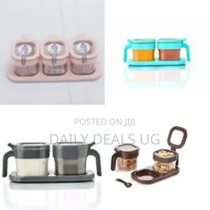Multipurpose Plastic 2 in 1 Masala Box Transparent Plastic Seasoning
