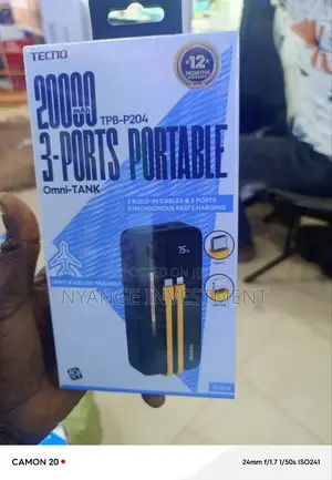 20000 Tecno Fast Charge Power Bank. Power Bank
