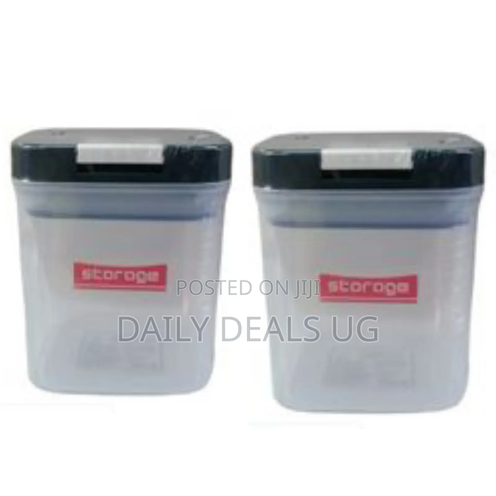 730ml Square Plastic Transparent Storage Box Tin Containers Organizer