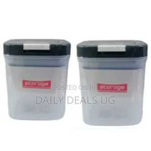 730ml Square Plastic Transparent Storage Box Tin Containers Organizer