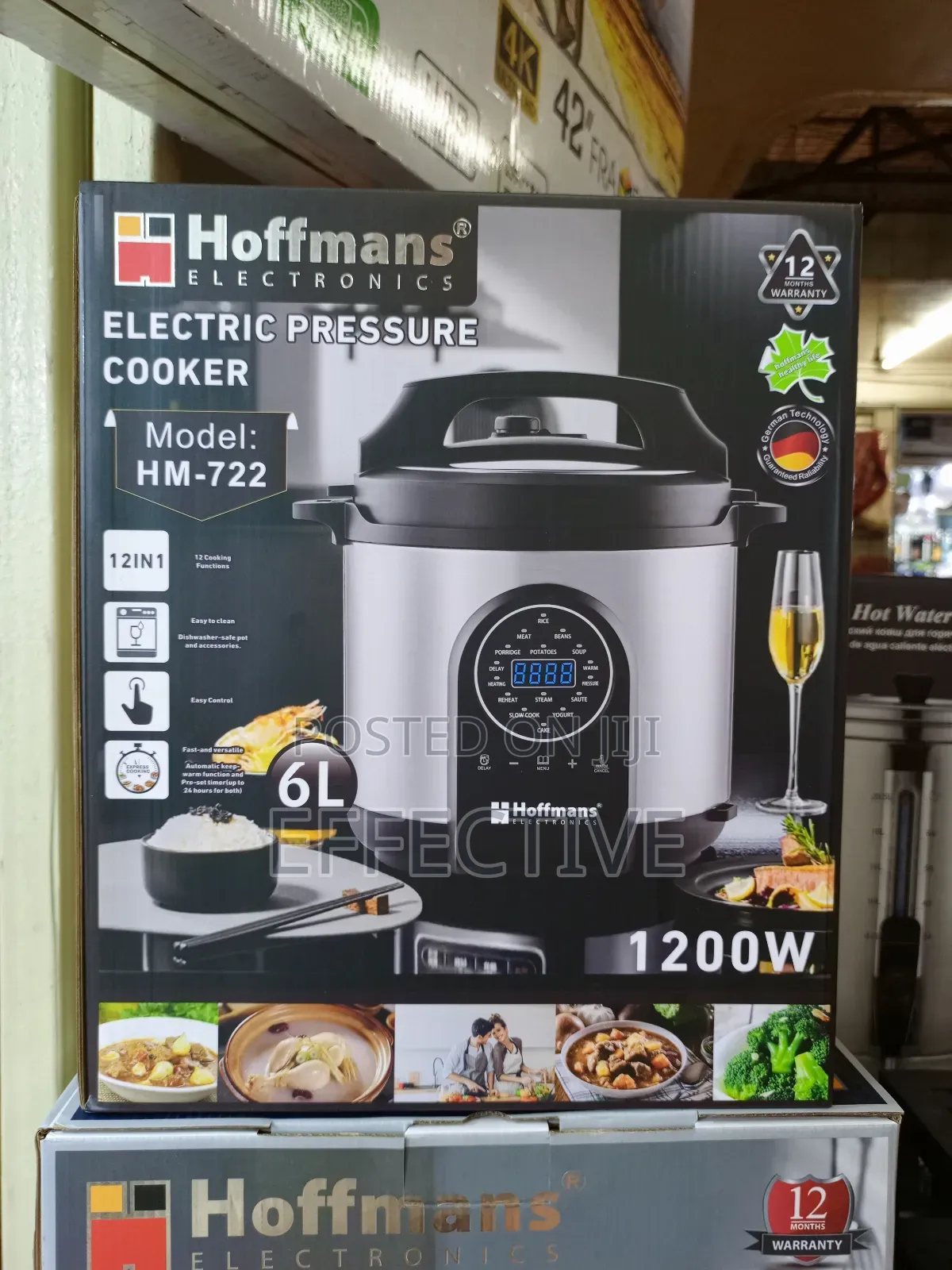 Electric Pressure Cooker, Model Hm-722.