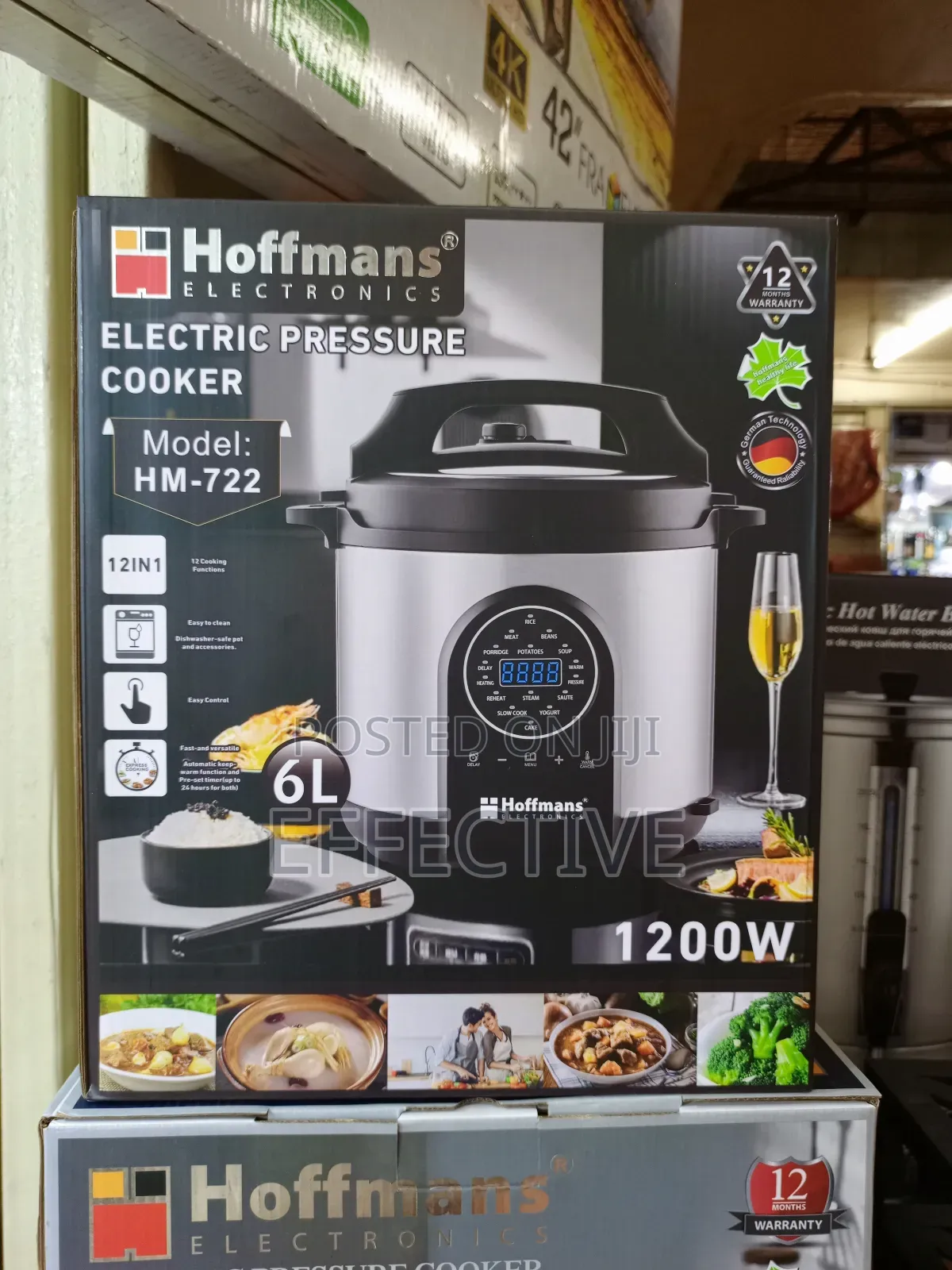 Electric Pressure Cooker, Model Hm-722.