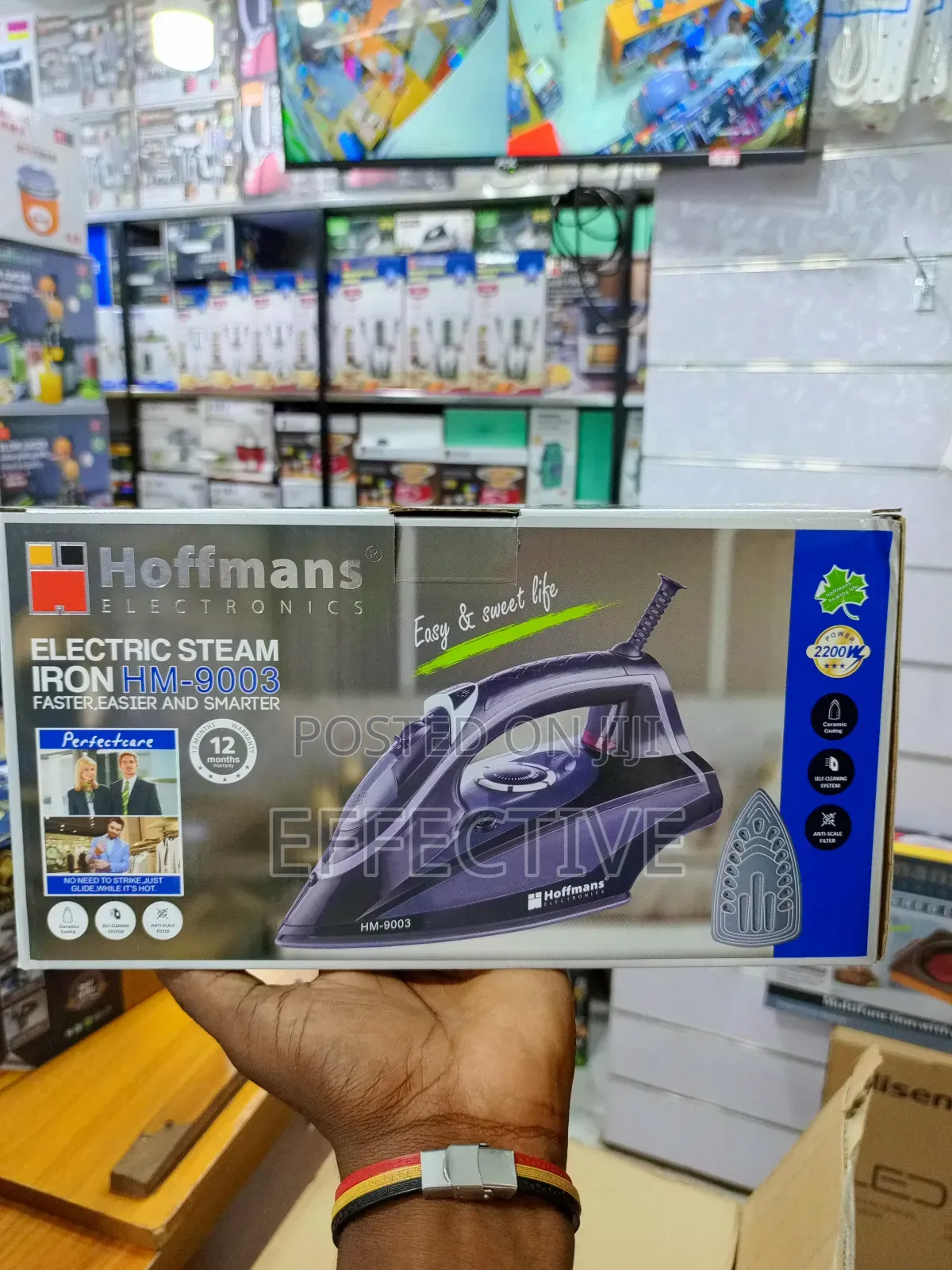 Hoffmans Electronics Electric Steam Iron Hm-9003.