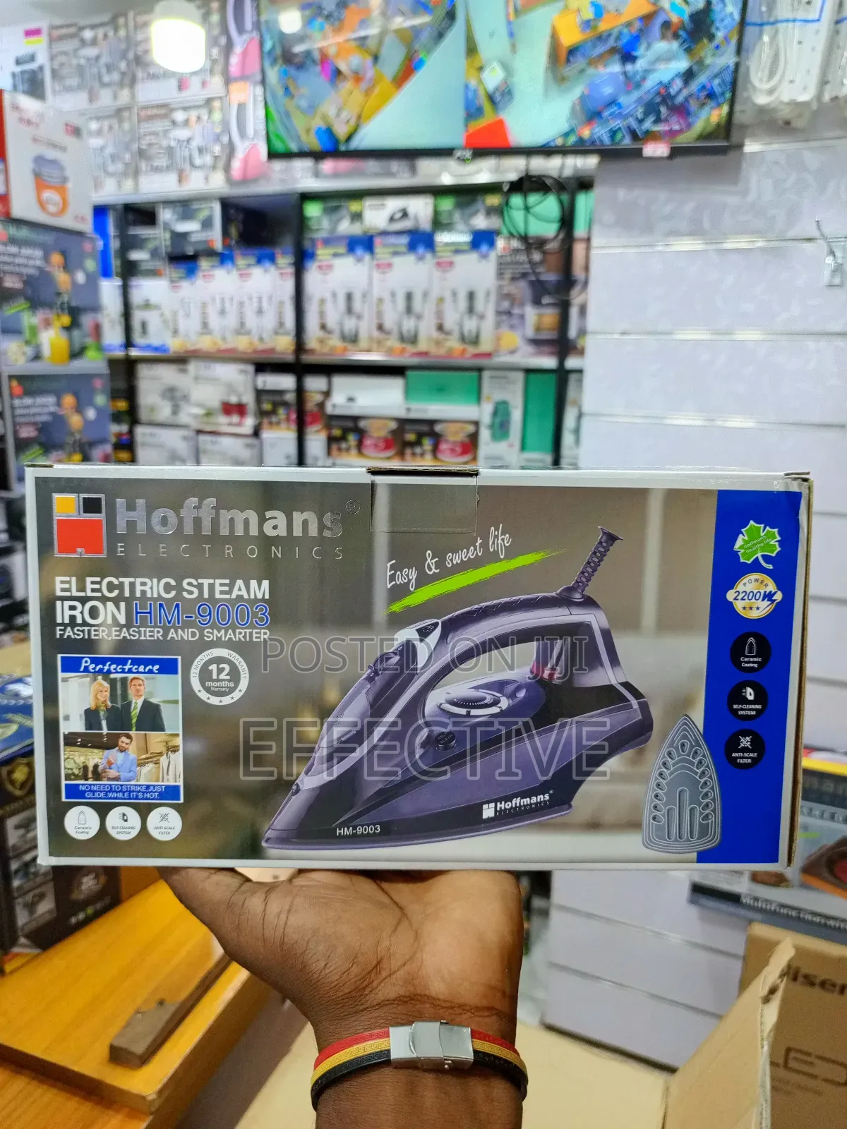 Hoffmans Electronics Electric Steam Iron Hm-9003.