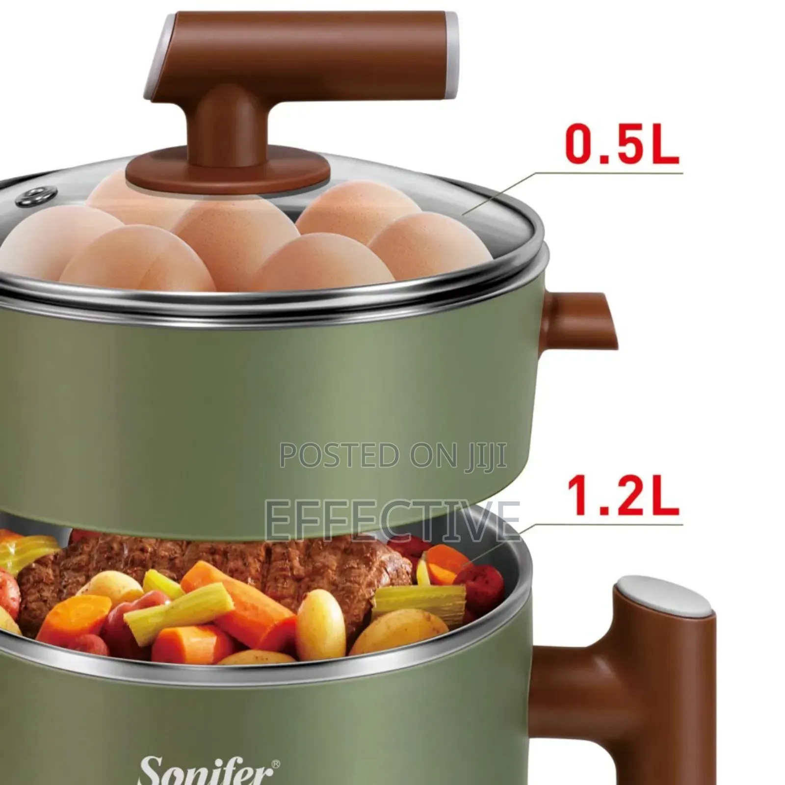Sonifer Sf-1505 1.2l Kitchen Multi-Function Electric Steamer Cooker