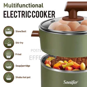 Sonifer Sf-1505 1.2l Kitchen Multi-Function Electric Steamer Cooker