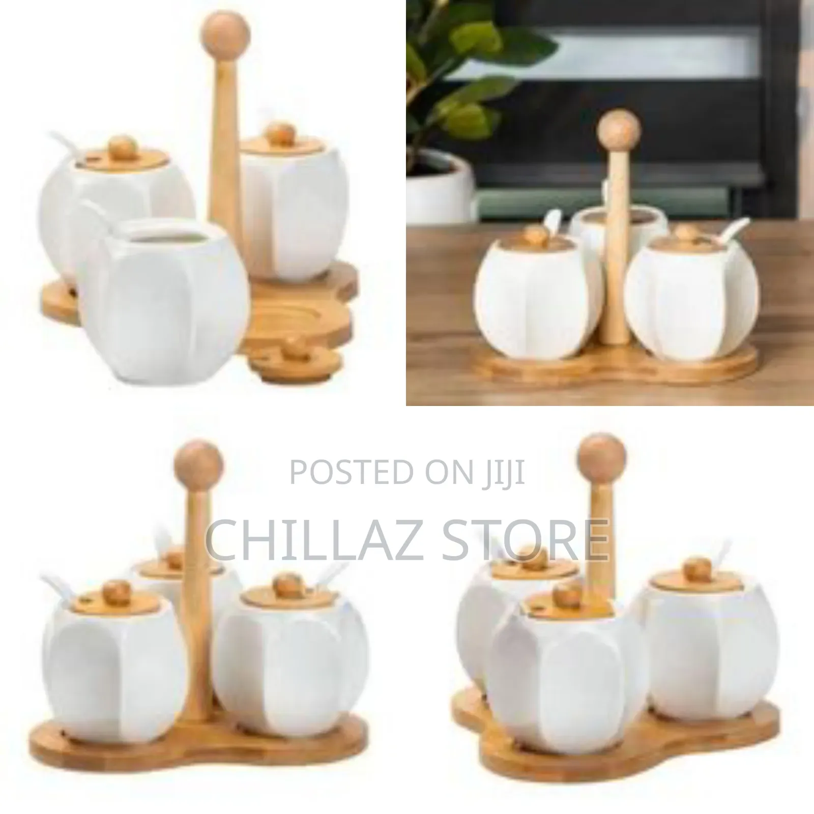 Coffee Sugar Bowls 3 Canisters.