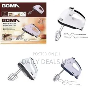 Boma Electric Hand Mixer, Egg Beater Whisk Handheld,7 Speed Portable
