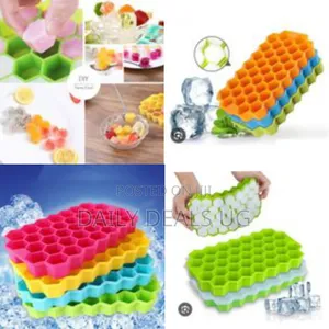 1 Piece Ice Cube Tray 37 Grids Silicone Ice Cube Mold for Freezer