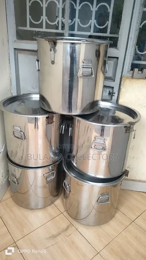Uk Used 60l Saucepans, Stainless Steel