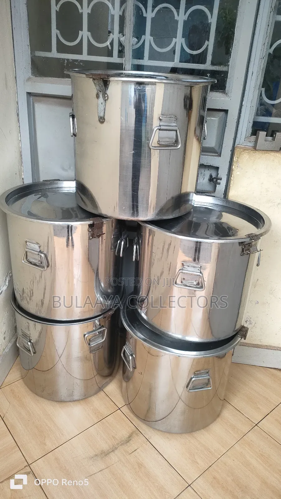Uk Used 60l Saucepans, Stainless Steel