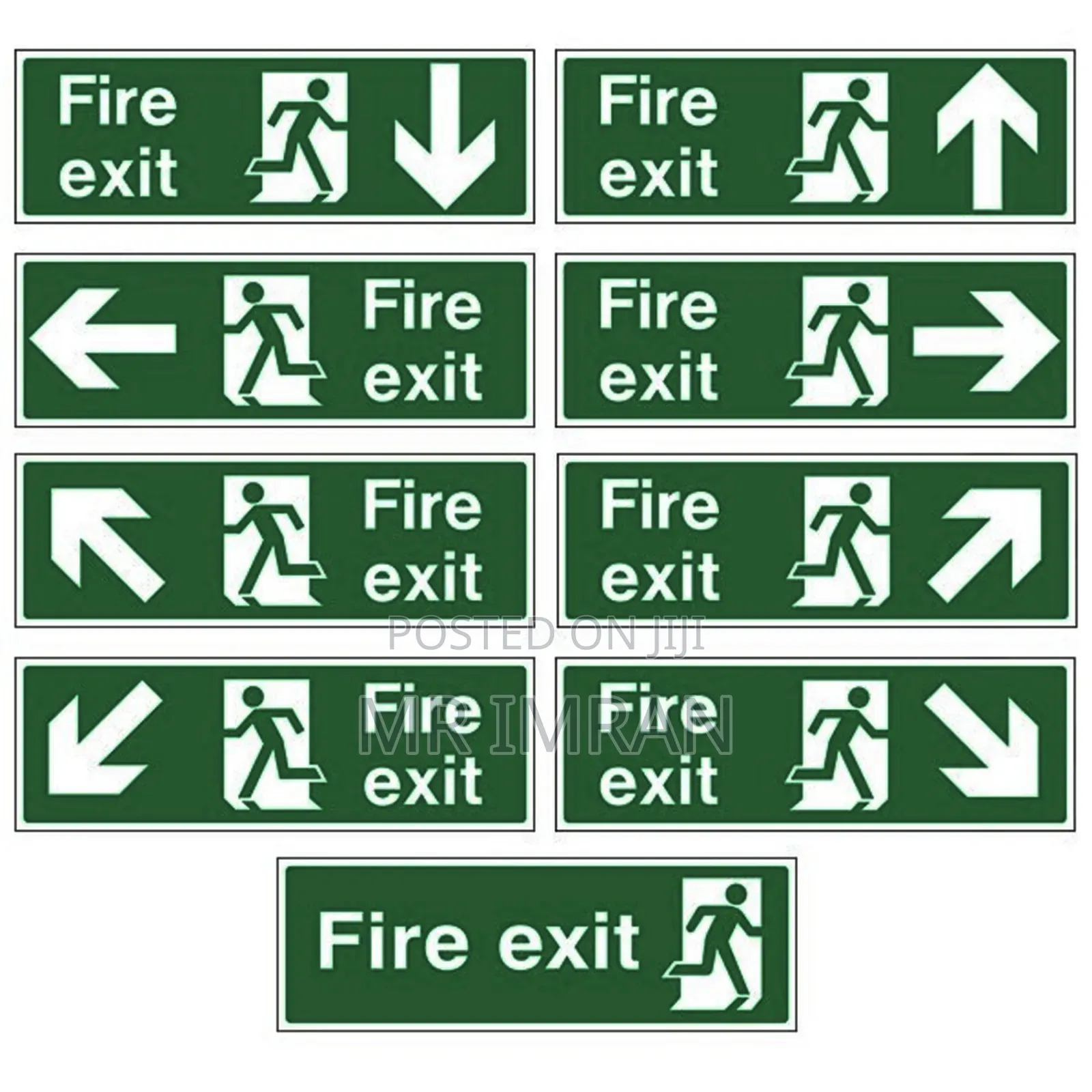 Plastic Fire Exit Signs