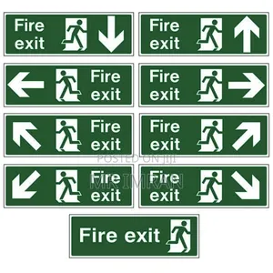 Plastic Fire Exit Signs