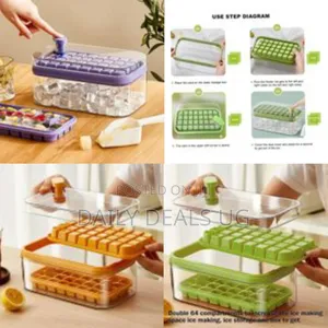 32/64grid Pressing Style Ice Mold Box Plastics Ice Cube Maker