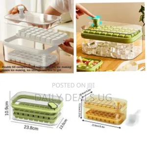 32/64grid Pressing Style Ice Mold Box Plastics Ice Cube Maker