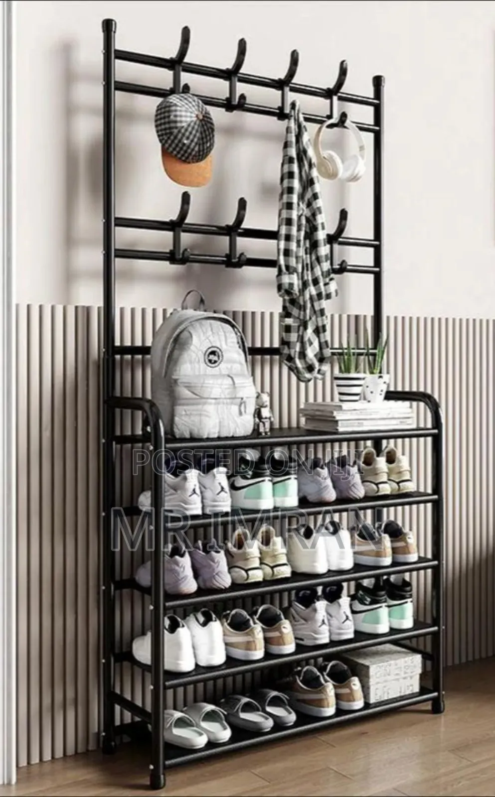 Free Standing Shoe and Coat Rack