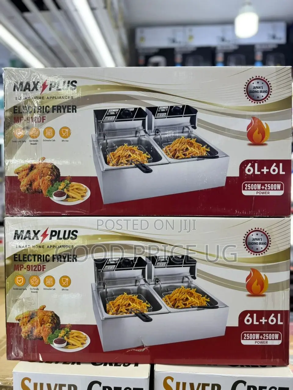 Maxplas 6l+6l Electric Deep Fryer