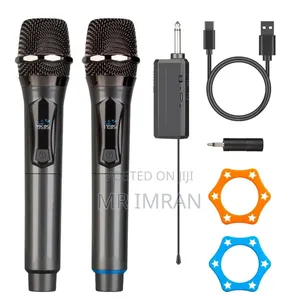 Professional Rechargeable Dual Wireless Microphones