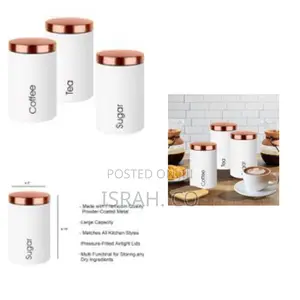 Brand New Cooffe,Tea, Sugar Storage Container